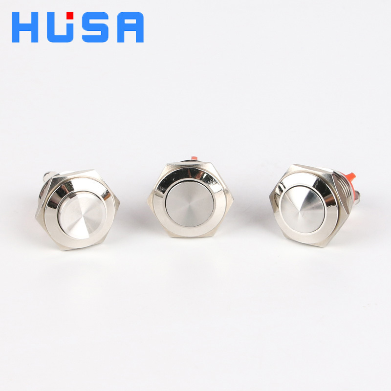 16mm Momentary 1NC Ball sphere Head Push Button Switch  Self Return Waterproof Metal Push Button Switch