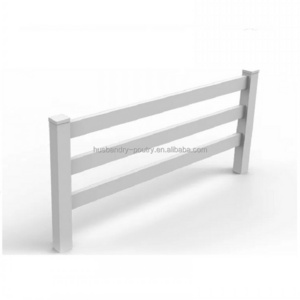 Horse PVC fence with 3 heavy rail/4 rail /5 rail for horse racecourse race track