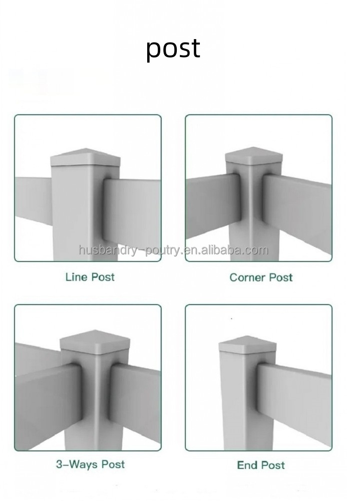 Horse PVC fence with 3 heavy rail/4 rail /5 rail for horse racecourse race track