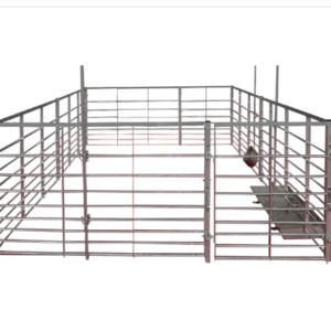 Pig farm equipment pig fattening pen finishing crate galvanized steel stall animal cage pig cage