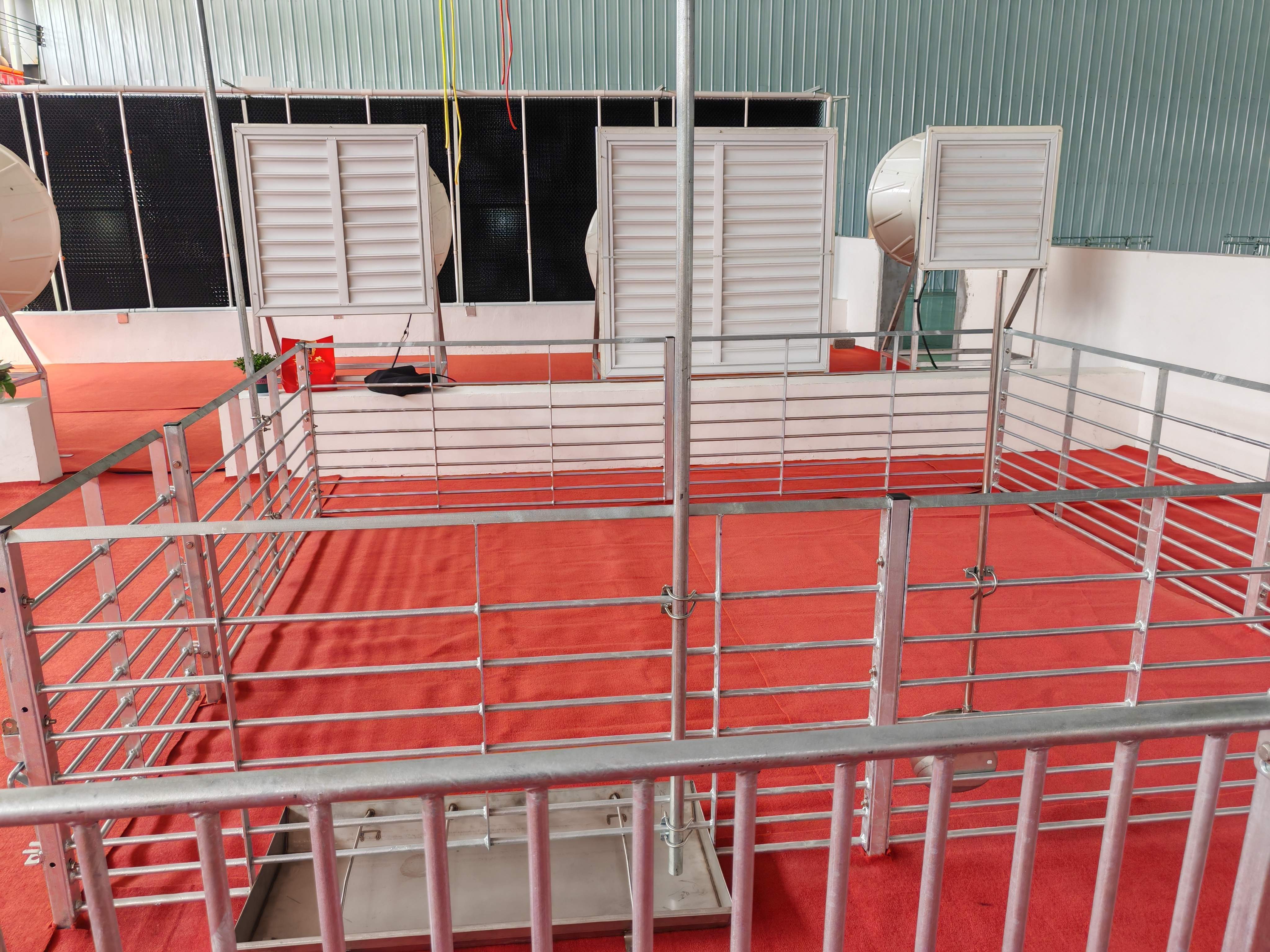 Pig farm equipment pig fattening pen finishing crate galvanized steel stall animal cage pig cage