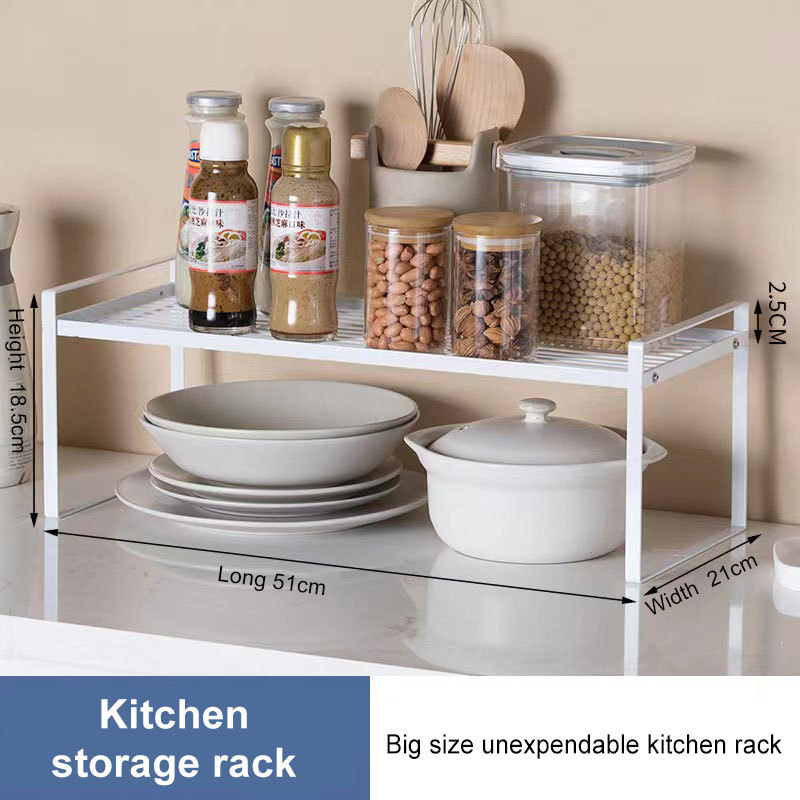 Custom japanese style multi-layer kitchen spice iron rack kitchen organizer storage holders