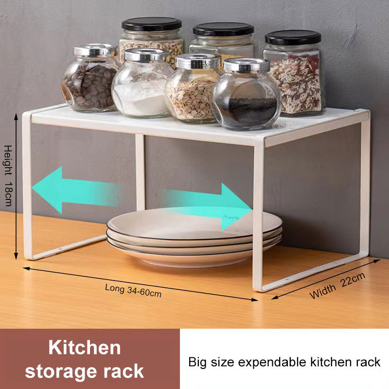 Custom japanese style multi-layer kitchen spice iron rack kitchen organizer storage holders