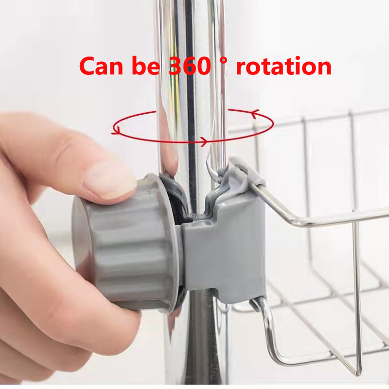 Kitchen Stainless Steel Faucet Rack Hanging Basket Sponge Sink Stainless Steel Drain Rack