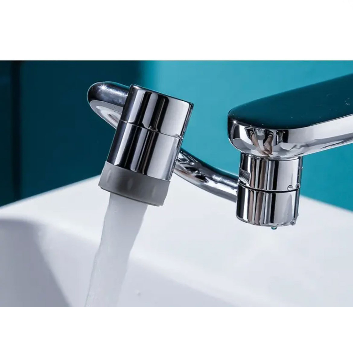 Washbasin mechanical arm extension nozzle universal faucet multi-functional rotatable full copper faucet extender