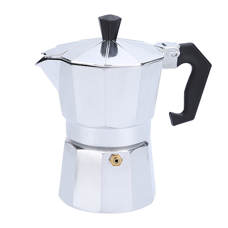 Wholesale european coffee appliances aluminum mocha pot octagonal mocha coffee pot