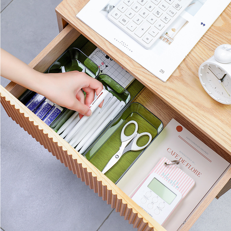 Guaranteed quality desktop office stationery storage partition box drawer built-in partition storage box