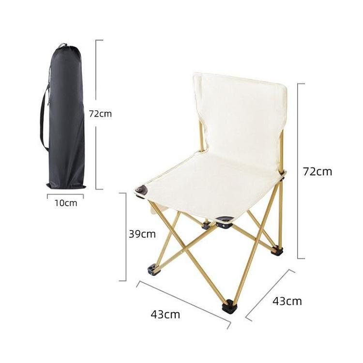 Outdoor Sea Solid Folding Backrest Low Seat Aluminium Beach Chair Camping Folding Beach Chair With Side Pockets