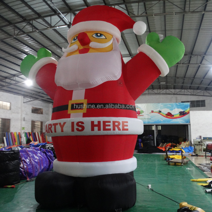 customized christmas inflatable yard decoration Blow Up giant 20ft model balloon inflatable santa claus