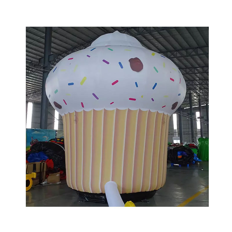 Shopping mall inflatable cupcake model party decoration inflatable candy cake for advertising