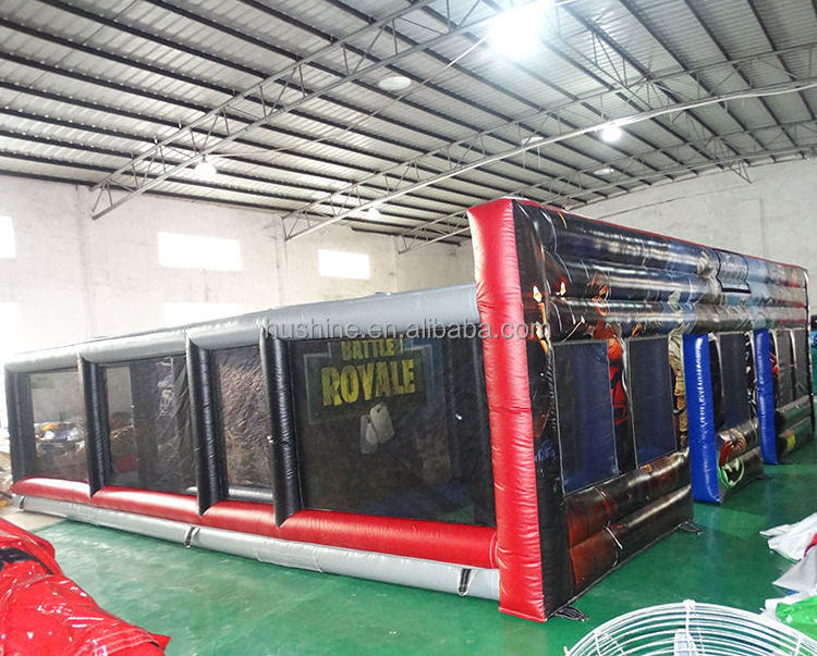 customized halloween inflatable haunted house laser tag games inflatable arena for kids and adults inflatable maze