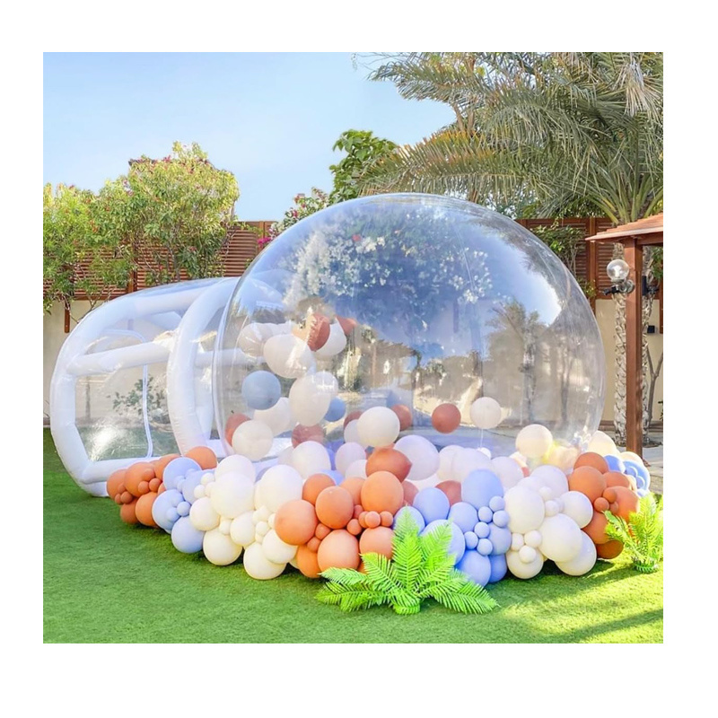 Burbuja inflable Tiendas comercial con saltarin clear dome party pvc tente Dome gonflable bubble house inflatable tent