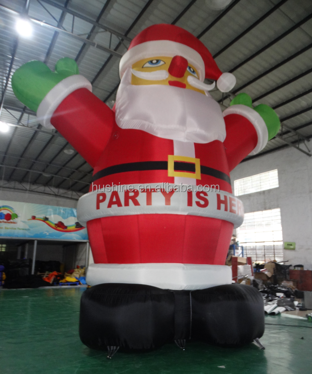 customized christmas inflatable yard decoration Blow Up giant 20ft model balloon inflatable santa claus