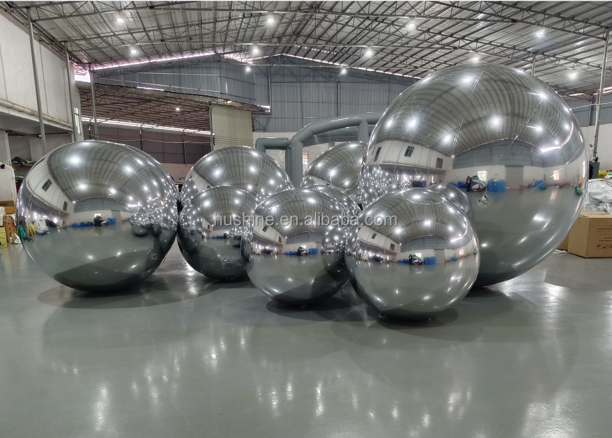 festival balls globos de pvc gigantes large event decoration pvc floating balloon pvc christmas chameleon inflatable mirror ball