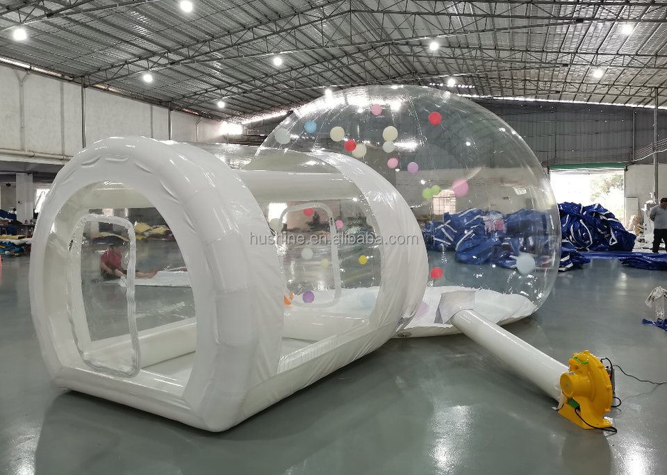 Burbuja inflable Tiendas comercial con saltarin clear dome party pvc tente Dome gonflable bubble house inflatable tent