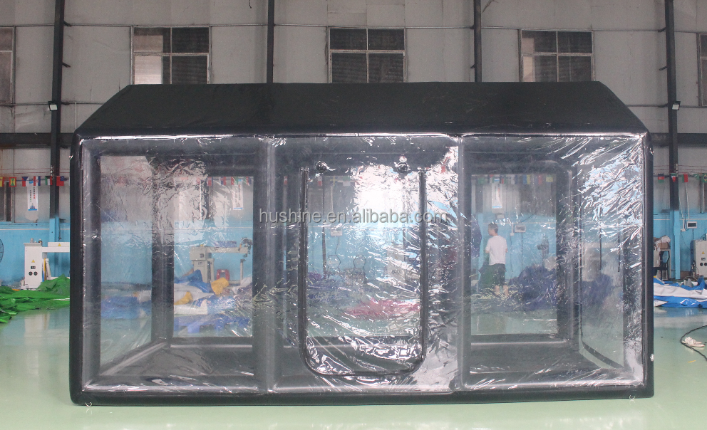 Air Tight Portable Inflatable bubble Car Cover Transparent clear Pvc waterproof show Capsule shelter inflatable Car Garage tent