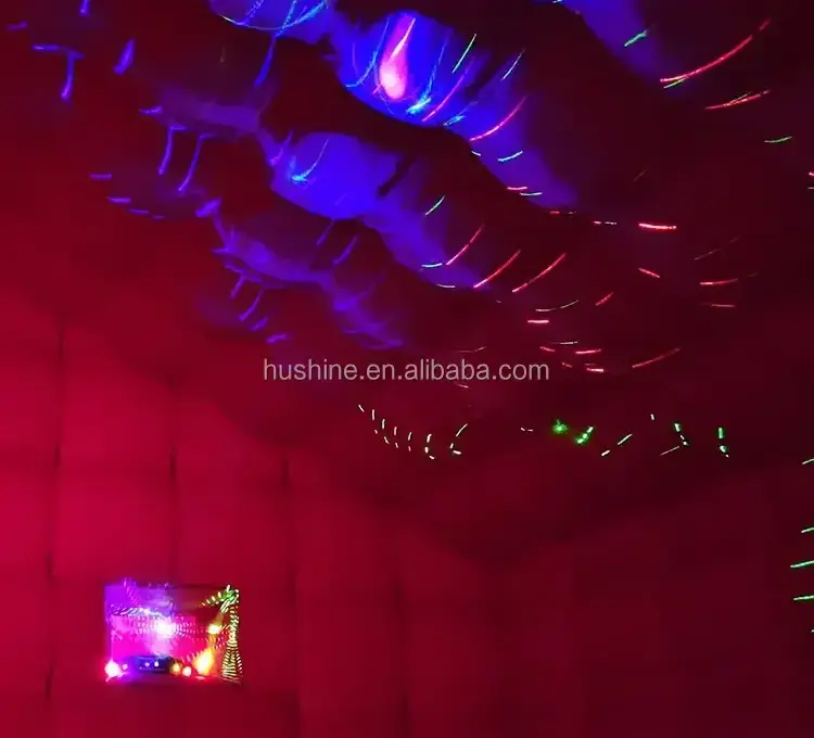 Backyard inflatable-nightclub tent night club party inflatable disco light inflatable nightclub cube tent