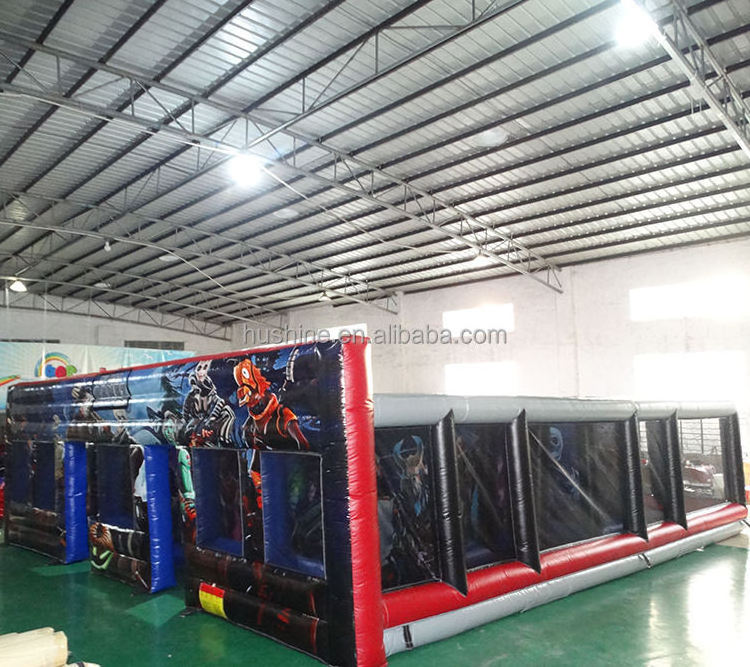 customized halloween inflatable haunted house laser tag games inflatable arena for kids and adults inflatable maze