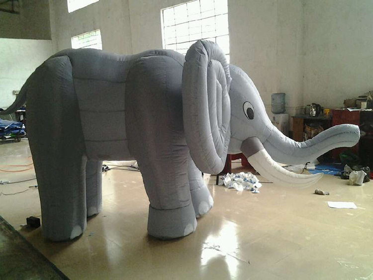 Customizable size factory price giant inflatable cartoon elephant  model balloon exhibition for advertising promotion