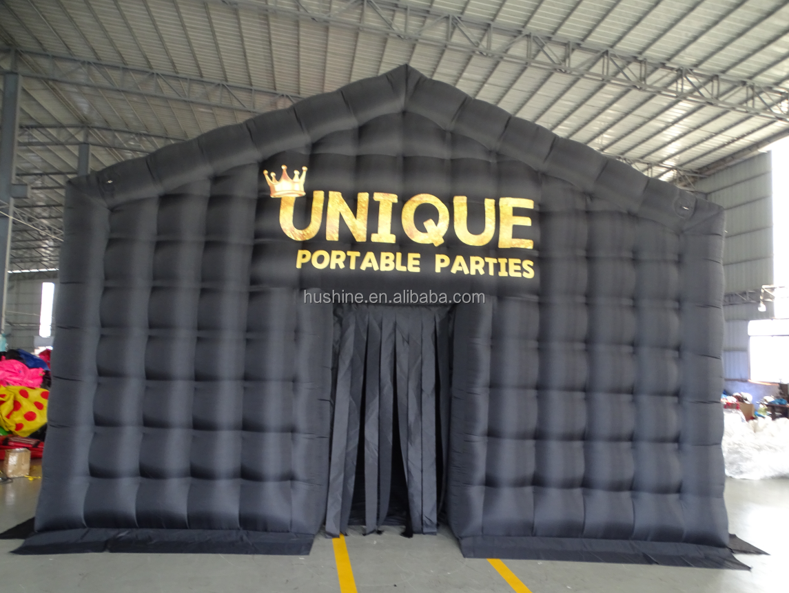 blowup nightclub tente gonflable rental equipment cube outdoor house event night club party blow up nightclub inflatable tent