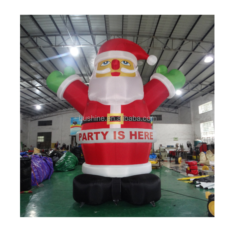 customized christmas inflatable yard decoration Blow Up giant 20ft model balloon inflatable santa claus