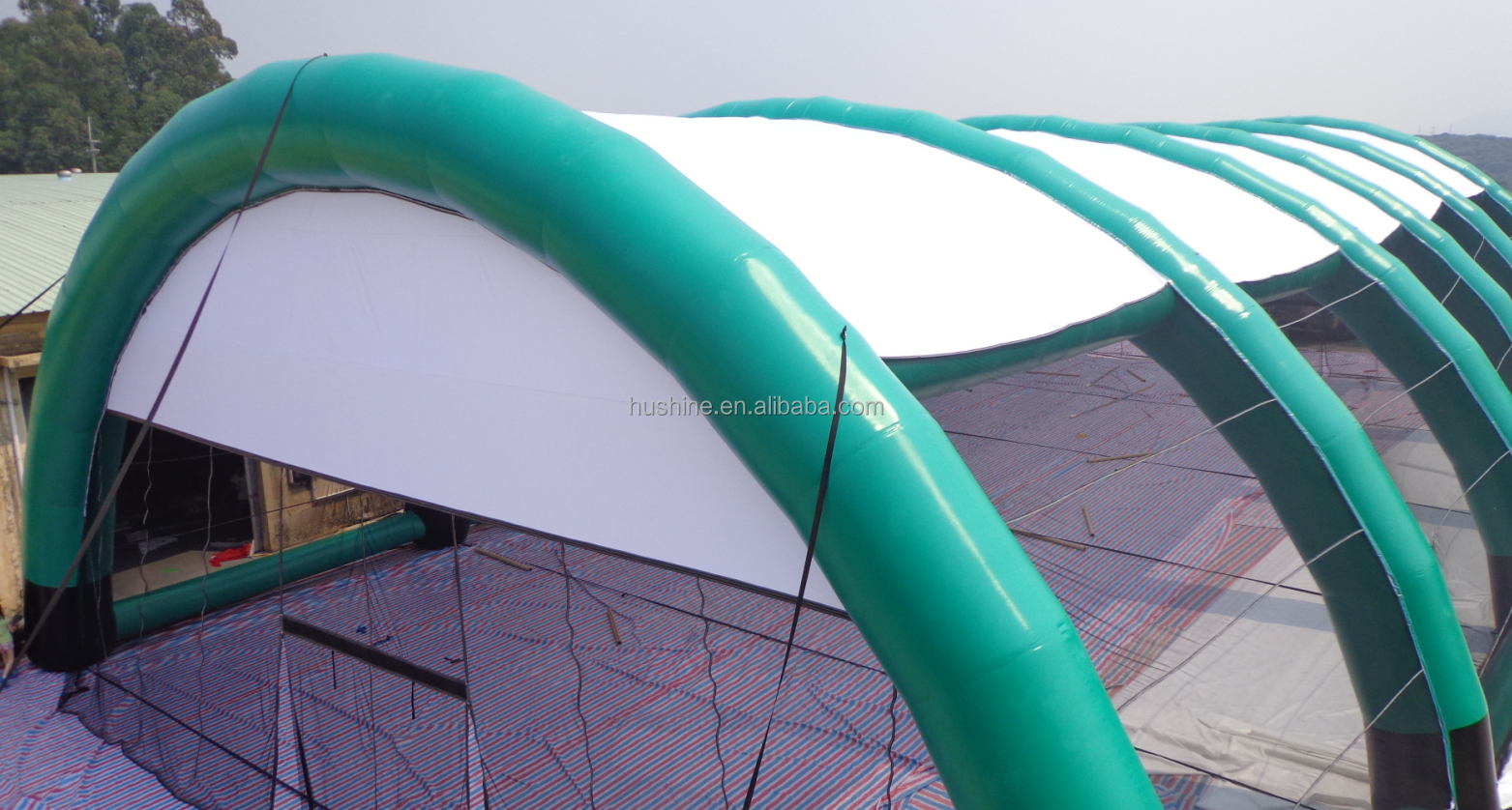 customized giant outdoor inflatable bunker field sports tent for event shooting range battle inflatable paintball arena