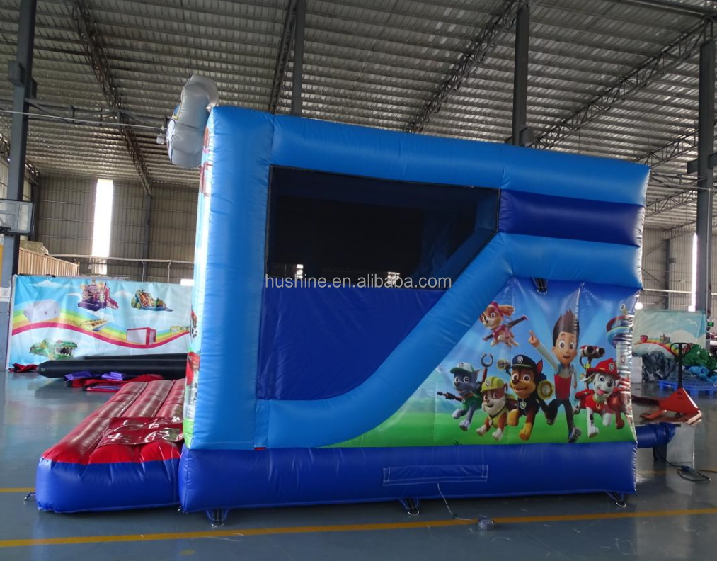 paw inflatable bouncer patrol party rental equipment combo commercial jumping jump house for kids Jumpers bouncy castle