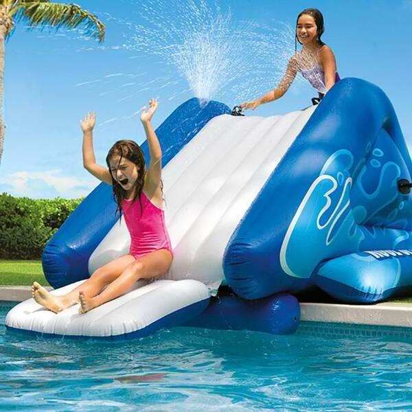 toboganes para piscin for adult kids yacht Mini Inflatable Waterfall Slide mini Inflatable Pool water slide