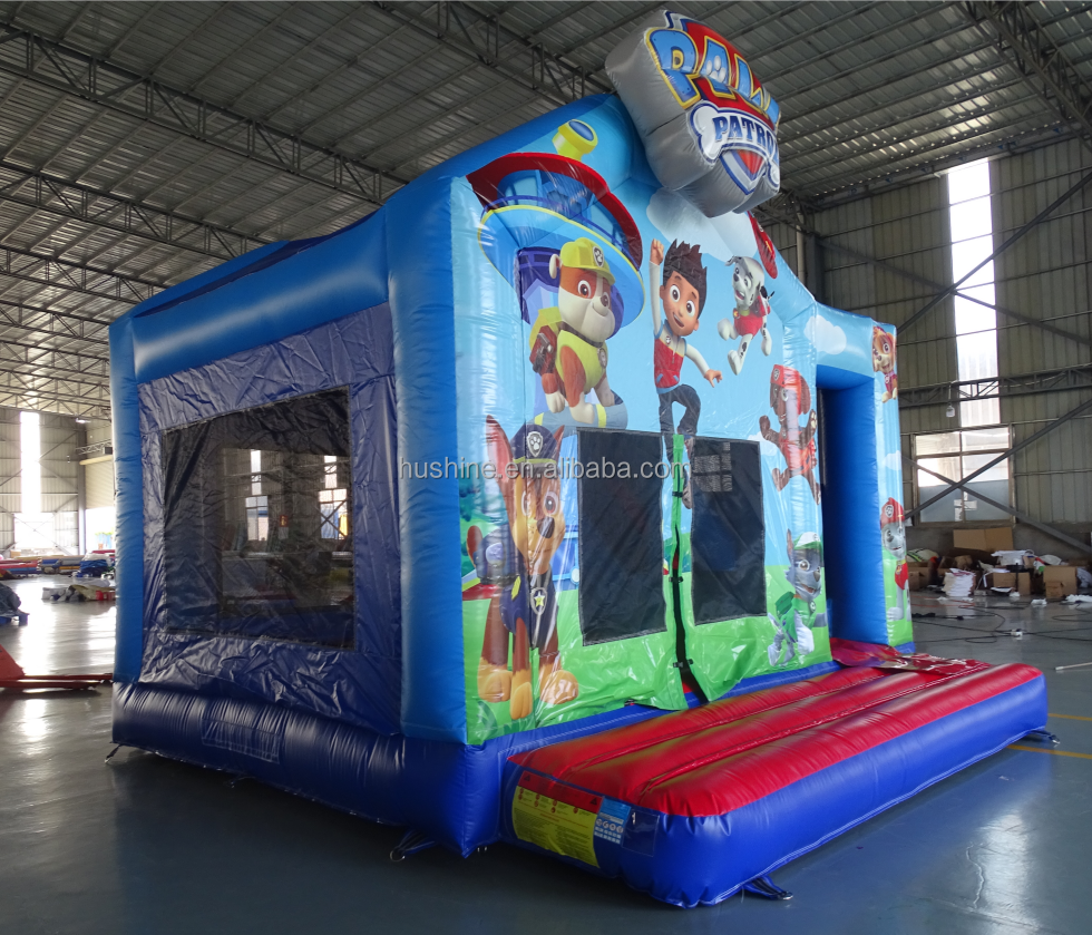 paw inflatable bouncer patrol party rental equipment combo commercial jumping jump house for kids Jumpers bouncy castle