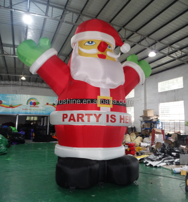 customized christmas inflatable yard decoration Blow Up giant 20ft model balloon inflatable santa claus