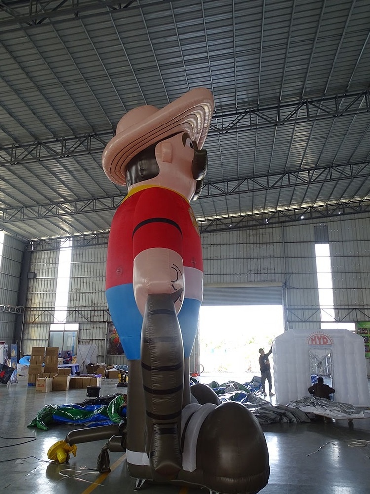 Factory price giant inflatable cowboy model for advertising promotion