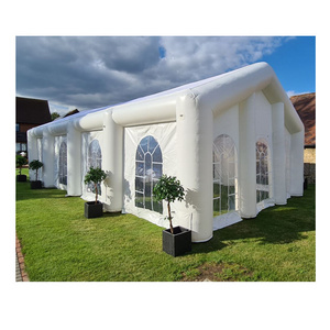 Large White inflatable church tent LED Light blow up 20x40 portable pvc Outdoor party wedding inflatable marquee tent