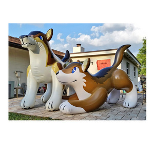 decoration 0.4mm pvc inflable toy Giant customized Huge inflatable wolf Balloon model animal inflatable cartoon