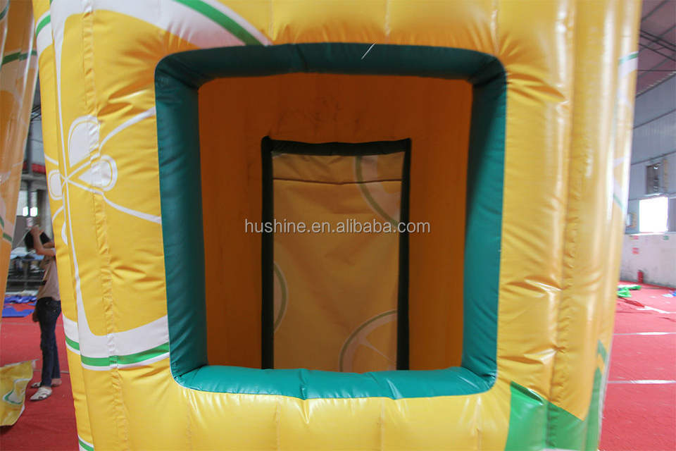 Commercial Concession tent advertising food booth for Event Lemon Drink Tent Booth Inflatable Lemonade stand