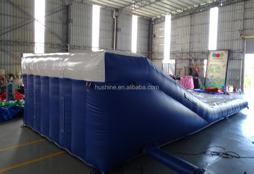 soft airbag lander trampoline adult bicycle flat bouncer big for sale mtb bike ramp jump fmx inflatable bmx stunt airbag landing