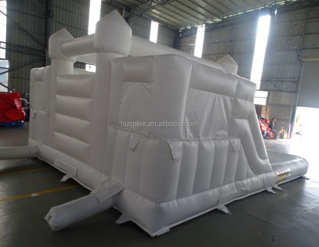 inflables-y-brincolin bouncer bouncing bouncy castle inflatable white jumping castle slide bounce house with ball pit pool