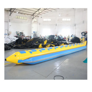 customized  8 10 12 person banana inflable Water Sports inflatable flying fish banana boat inflatable banana boat