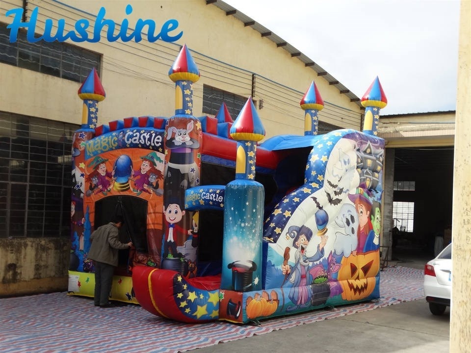 outdoor kids commercial halloween Magic inflatable jumping castle inflatable bouncy castle inflatable Castle