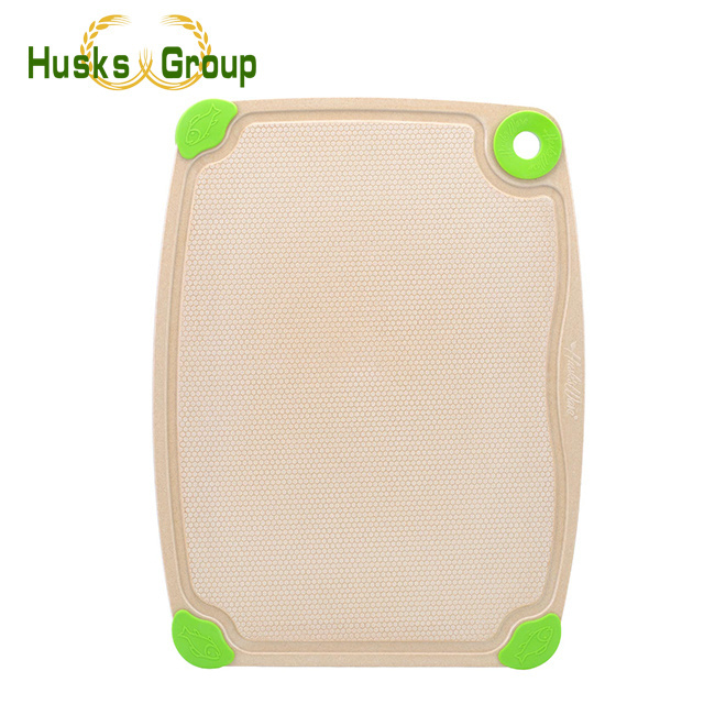 Handmade 100% Natural Rice Husks Fiber Cutting Board for Kitchen Accessories