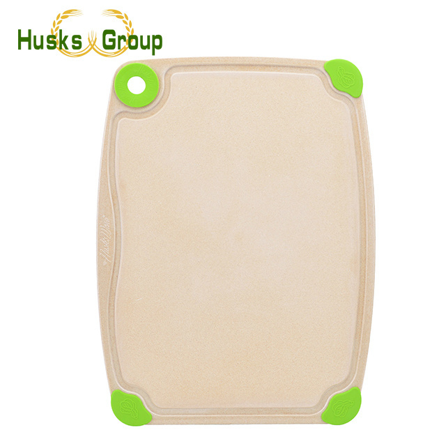 Handmade 100% Natural Rice Husks Fiber Cutting Board for Kitchen Accessories