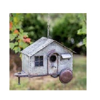 High Quality Garden Decor Galvanized Garden Pet House Hut Shape Large Size Galvanized Bird Cage and Shelter for Birds