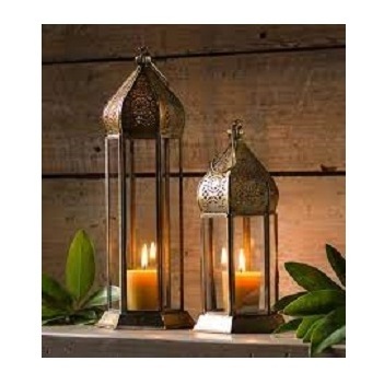 Gold Polished Home Decoration & Wedding Party Decoration Hanging Candle Lantern Antique Moroccan Designer Candle Lantern