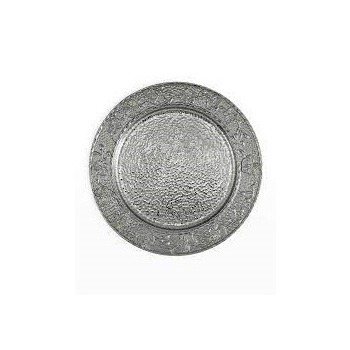 Top Selling Metal Charger Plates Galvanized Indian Handcrafted Round Shape Metal Charger Plates