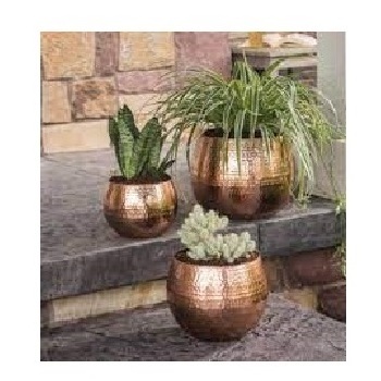 Gold Polished Planter Pot Antique Finishing Luxury Hotels Restaurants And Home Garden Planter Manufacture by India