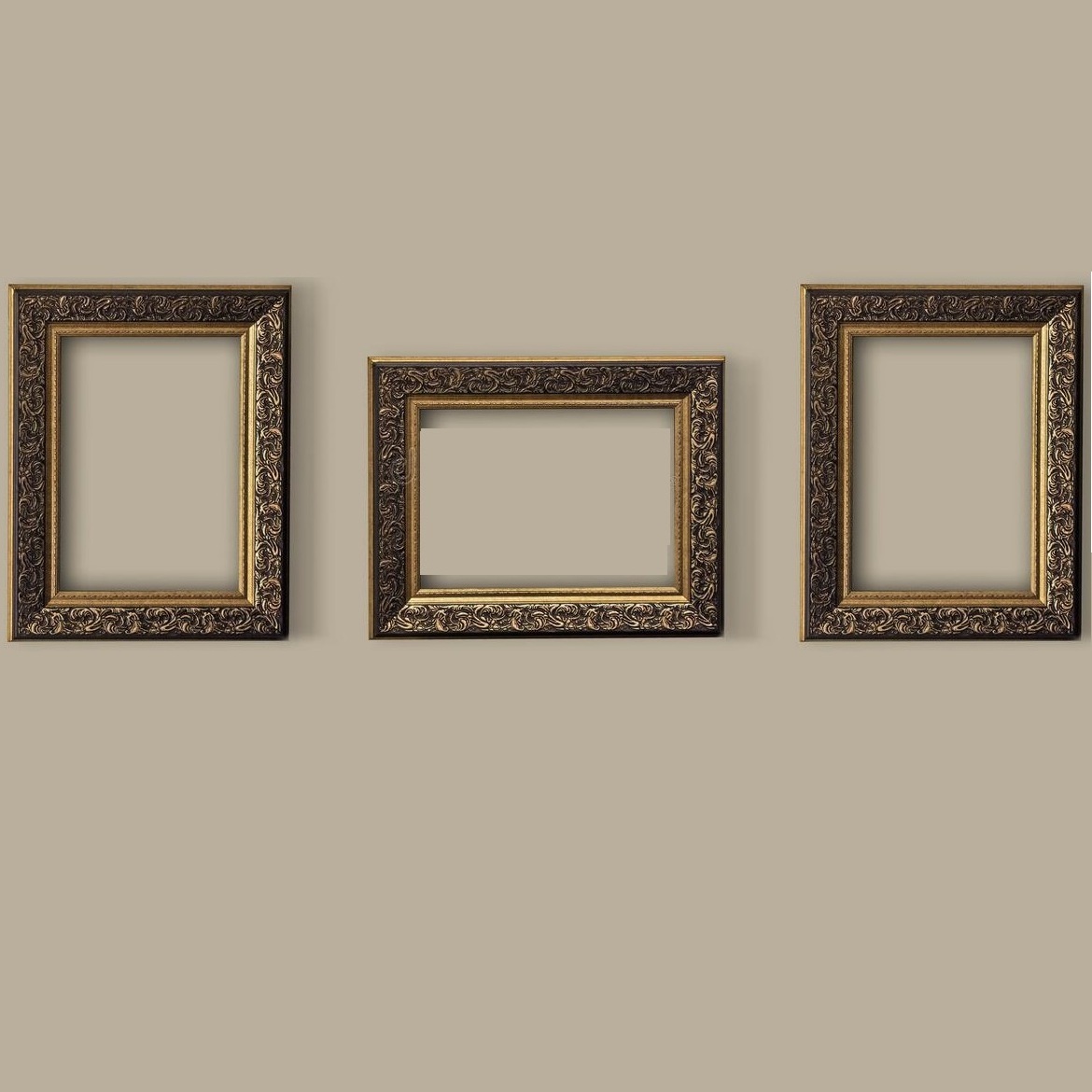 Brass Metal Frame Manufacturer Gold Finished Border Living Room Wall Picture Photo Mirror Frame with Customized Logo