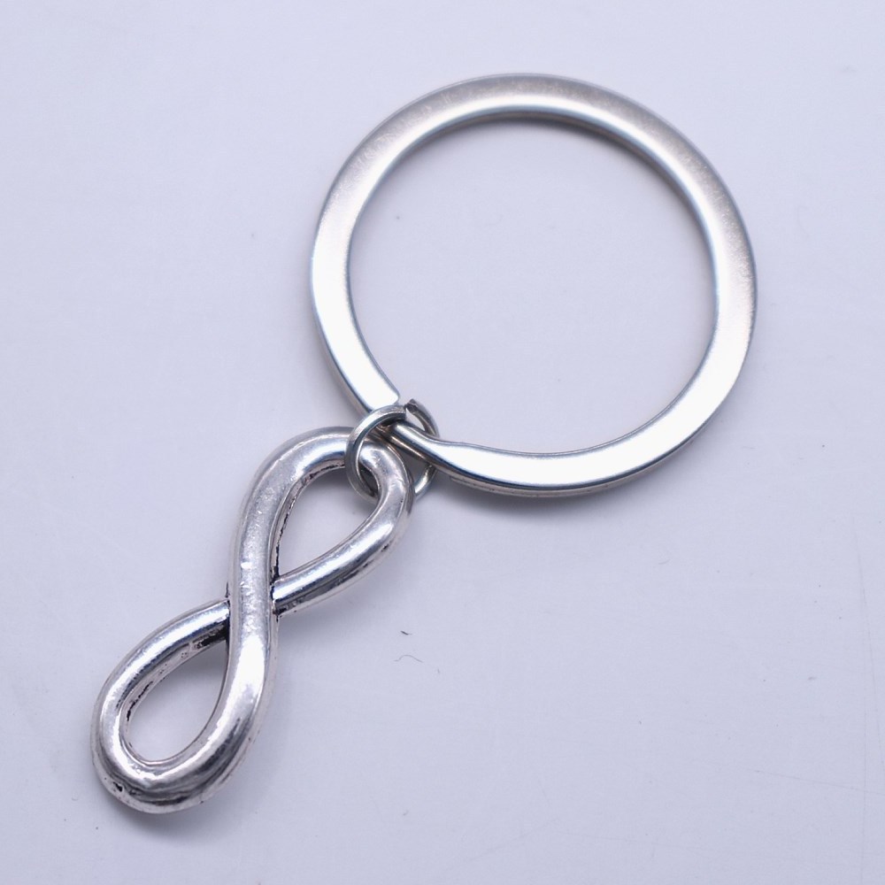 HUSURU Jewelry Cheap Wholesale Promotion Gift Infinity Symbol Key Chain You and Me for Infinity; Couples Key chains Set