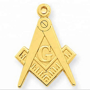 DIY Jewelry Making Metal Alloy Freemason Masonic Pendant Organization Symbol Charm