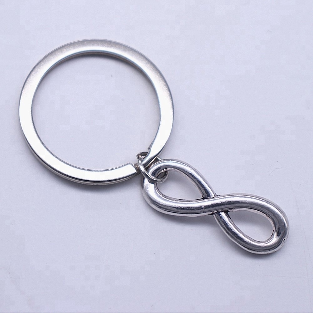 HUSURU Jewelry Cheap Wholesale Promotion Gift Infinity Symbol Key Chain You and Me for Infinity; Couples Key chains Set