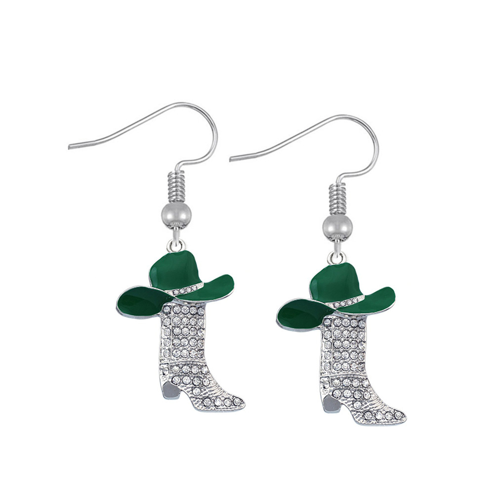 Husuru Jewelry Custom Made Western Country Cowboys Hats and Boots Charms Earring For Girls or Boys