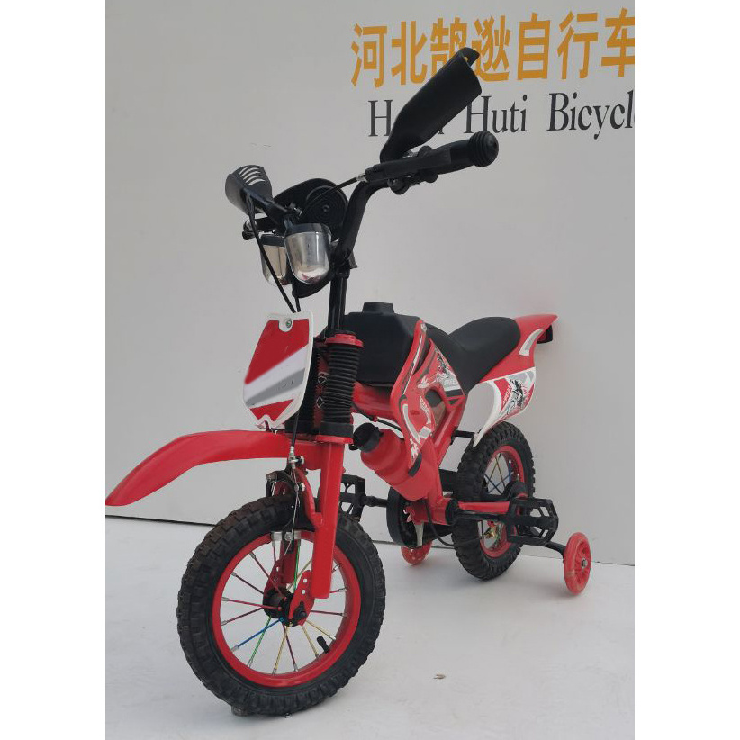 Factory cheap price small motorcycles bicycle for children hot sale 12 14 16 inch kids dirt bike with training wheels